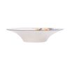  Cream - Soup Plate 23 x 5cm - Dĩa bay trẹt 23 x 5cm màu kem hoa mẫu đơn (Peony collection) 