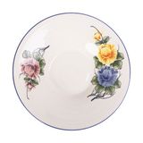  Cream - Soup Plate 29 x 6cm - Dĩa bay trẹt 29 x 6cm màu kem hoa mẫu đơn (Peony collection) 