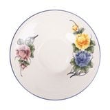  Cream - Soup Plate 23 x 5cm - Dĩa bay trẹt 23 x 5cm màu kem hoa mẫu đơn (Peony collection) 