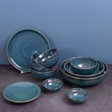  Seaweed - Family Set 10pcs - Bộ bàn ăn 4 người xanh rêu (10 món) 