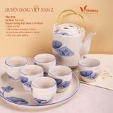  Bộ bình trà 1L Duyên Dáng Việt Nam 2 và nến - Có hộp (mẫu ngẫu nhiên) 