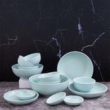  Cloudy - Family Set 14pcs - Bộ bàn ăn 6 người xanh lục bảo (matte) (14 món) 
