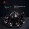 Noir - Tea Set 550ml (6 pax) - Bộ bình trà 550ml màu đen 2 - Không hộp
