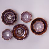  Ombré - Family Set 10pcs - Bộ bàn ăn 4 người sen nâu trầm (10 món) 