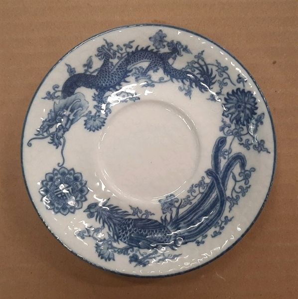  Blanche Neige - Saucer 11.5cm - Dĩa lót tách trà vuông 11.5cm tuyết trắng bóng Long Phụng Hòa Minh (Dragon collection) 