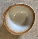  Cream - Rice Bowl 11.5 x 5cm - Chén cơm 11.5 x 5cm màu kem (matte) viền nâu 