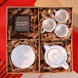  Bộ bình trà sen 750ml Tuyết Liên Hoa 1 và nến - Có hộp (mẫu ngẫu nhiên) 