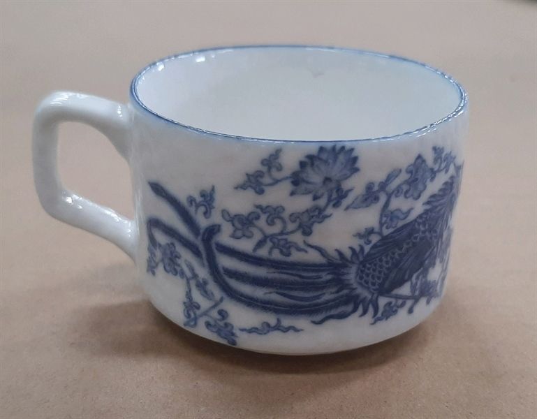  Blanche Neige - Tea Cup 90ml - Tách trà vuông 90ml tuyết trắng bóng Long Phụng Hòa Minh (Dragon collection) 