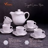  Blanche Neige - Tea Set 750ml (6 pax) - Bộ bình trà sen 750ml Tuyết Liên Hoa 1 - Không hộp 