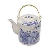  Cream - Teapot 1 lít - Bình trà 1 lít màu kem "Mục Đồng" 