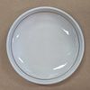 Cream - Round Coupe Plate 16cm - Dĩa ảo 16cm màu kem bắt chỉ màu nâu