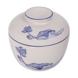  Cream - Bowl w/ Lid 17cm - Thố có nắp 17cm The Nón Lá (Bonjour Vietnam collection) 