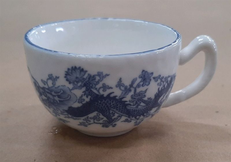  Blanche Neige - Tea Cup 70ml - Tách trà tròn 70ml tuyết trắng bóng Long Phụng Hòa Minh (Dragon collection) 
