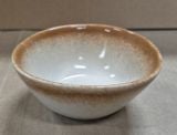 Cream - Rice Bowl 11.5 x 5cm - Chén cơm 11.5 x 5cm màu kem (matte) viền nâu 
