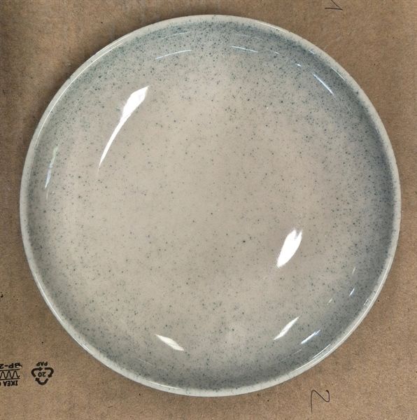  Universe - Round Coup Plate 20cm - Dĩa ảo 20cm kem phun xanh 