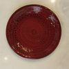 Ruby - Round Plate 21 x 3cm - Dĩa tròn 21 x 3cm đỏ trổ