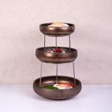  Ancient - Round Bowl 29cm - Tô thấp 29cm nâu đồng 