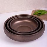  Ancient - Round Bowl 34.5cm - Tô thấp 34.5cm nâu đồng 