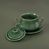  Jade - Saucer 16cm - Dĩa lót chum tiềm 16cm màu xanh 21 