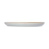 Ariel - Round Plate 28cm - Dĩa tròn vành 28cm xanh ngọc viền nâu (matte) (Sandy collection) 