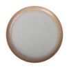 Ariel - Round Plate 28cm - Dĩa tròn vành 28cm xanh ngọc viền nâu (matte) (Sandy collection)