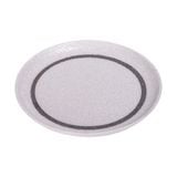  Blanche - Round Plate 18cm - Dĩa tròn vành 18cm lộc phát bắt chỉ nâu đồng viền trong lòng 
