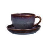  Ombré - Saucer 14cm - Dĩa lót tách bầu lớn 14cm nâu trầm 