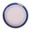 Blanche - Round Plate 28cm - Dĩa tròn vành 28cm lộc phát vành xanh dương lòng trắng