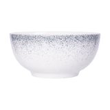  Cream - Round Bowl 20cm - Tô tròn 20cm màu kem phun lòng đen 