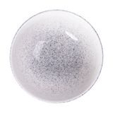  Cream - Round Bowl 20cm - Tô tròn 20cm màu kem phun lòng đen 