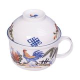  Bowl w/ Lid 13cm - Thố có nắp có quai 13cm Sắc Màu Thôn Quê (Le Coq collection) 