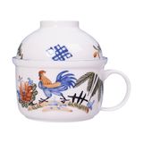  Bowl w/ Lid 13cm - Thố có nắp có quai 13cm Sắc Màu Thôn Quê (Le Coq collection) 