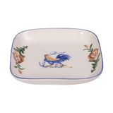 Cream - Square Coup Plate 14cm - Dĩa vuông 14cm Sắc Màu Thôn Quê (Le Coq collection) 
