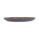  Seaweed - Round Plate 18cm - Dĩa tròn vành 18cm xanh rêu kim sa (Sparkling collection) 