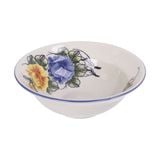  Cream - Bowl 17.5cm - Bát chiết yêu 17.5cm màu kem hoa mẫu đơn (Peony collection) 