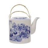  Cream - Teapot 1 lít - Bình trà 1 lít màu kem "Chợ Quê" 