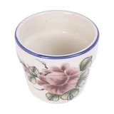  Cream - Tea Cup 140ml - Ly trà đứng 140ml màu kem hoa mẫu đơn hồng (Peony collection) 
