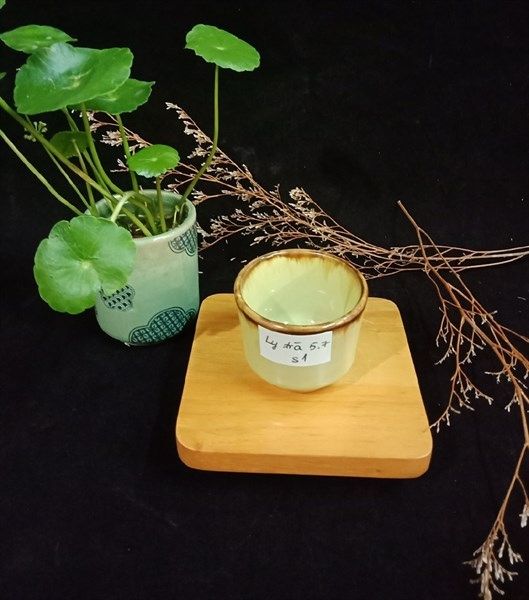  Avocado - Tea Cup 5.7 x 4.5cm - Ly trà đứng 5.7 x 4.5cm xanh bơ 