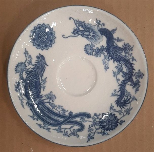  Blanche Neige - Saucer 11.5cm - Dĩa lót tách trà tròn 11.5cm tuyết trắng bóng Long Phụng Hòa Minh (Dragon collection) 