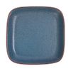 Terracotta - Square Coup Plate 28cm - Dĩa vuông 28cm tử sa phun xanh ngọc bích