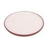  Terracotta - Round Flat Plate 26cm - Dĩa tròn vành đứng 26cm tử sa tráng lòng kem 