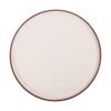  Terracotta - Round Flat Plate 26cm - Dĩa tròn vành đứng 26cm tử sa tráng lòng kem 