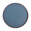 Terracotta - Round Flat Plate 22cm - Dĩa tròn vành đứng 22cm tử sa phun xanh ngọc bích