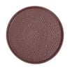  Terracotta - Round Flat Plate 26cm - Dĩa tròn vành đứng 26cm tử sa phun kem tàn ong 