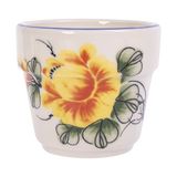  Cream - Tea Cup 140ml - Ly trà đứng 140ml màu kem hoa mẫu đơn vàng (Peony collection) 