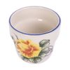  Cream - Tea Cup 140ml - Ly trà đứng 140ml màu kem hoa mẫu đơn vàng (Peony collection) 