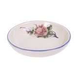  Cream - Sauce Dish 9.5 x 2cm - Chén chấm 9.5 x 2cm màu kem hoa mẫu đơn hồng (Peony collection) 