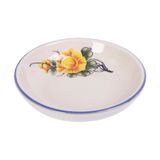  Cream - Sauce Dish 9.5 x 2cm - Chén chấm 9.5 x 2cm màu kem hoa mẫu đơn vàng (Peony collection) 