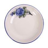  Cream - Sauce Dish 9.5 x 2cm - Chén chấm 9.5 x 2cm màu kem hoa mẫu đơn xanh (Peony collection) 
