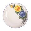 Cream - Round Coupe Plate 16cm - Dĩa ảo 16cm màu kem hoa mẫu đơn (Peony collection)